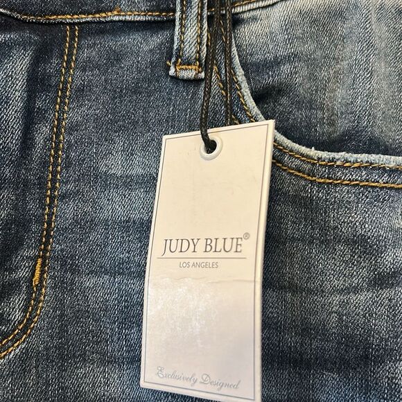 Judy Blue Adelene Girlfriend Distressed Jeans Size 31 New - Picture 6 of 12